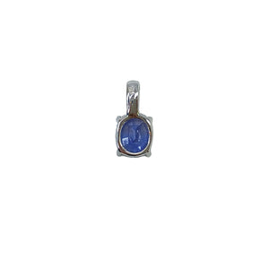 2024-079 MUNO SOLITAIRE PENDANT STRAIGHT BALE - BLUE OVAL