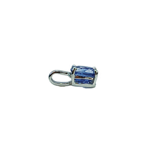 2024-079 MUNO SOLITAIRE PENDANT STRAIGHT BALE - BLUE OVAL