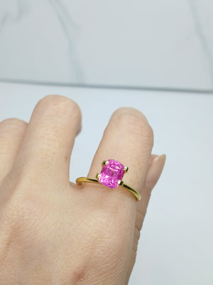 M284	PINK SAPPHIRE 2.28CT  LONG CUSHION