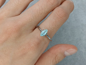 PARAIBA TOURMALINE SOLITAIRE MARQUISE G738