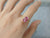 M295	PINK SAPPHIRE LONG CUSHION 3.67CT