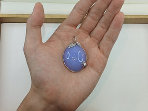 M428 LILA LAVENDER JADE PENDANT