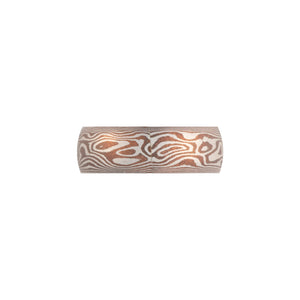 Mokume Gane Thick Rounded Band Custom