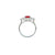 2024-071 ANNIE PETAL HALO RING - RED CUSHION - G180