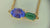 DOSH DANI TWO STONE NECKLACE TANZANITE EMERALD 2020-161