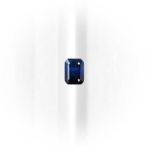 G242 DARK BLUE SAPPHIRE EMERALD 1.86CT