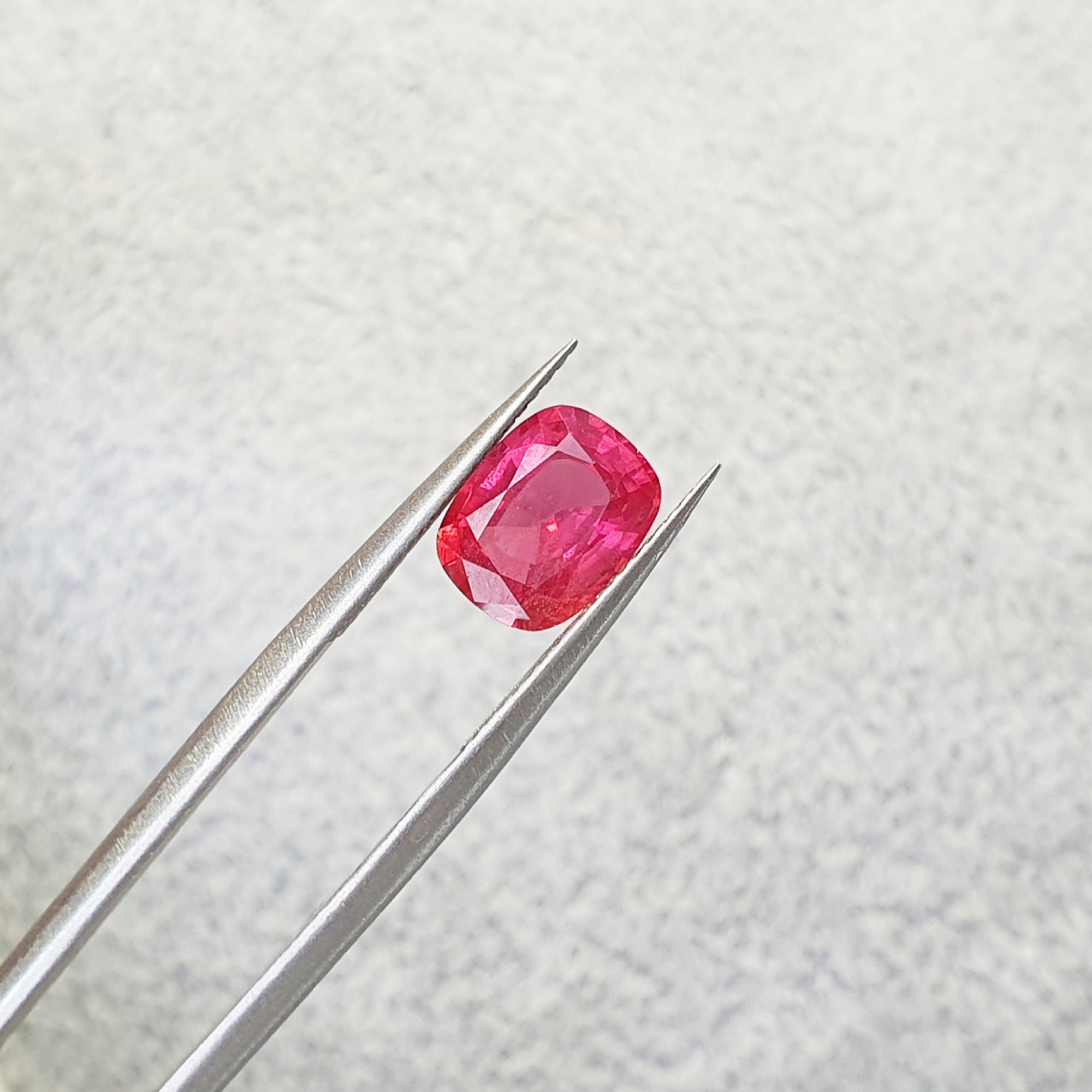 G745 UNHEATED Pinkish Red RUBY 2.29CT