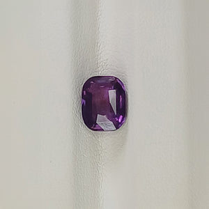 G723 UNHEAT PURPLE SAPPHIRE LONG CUSHION 3.55CT