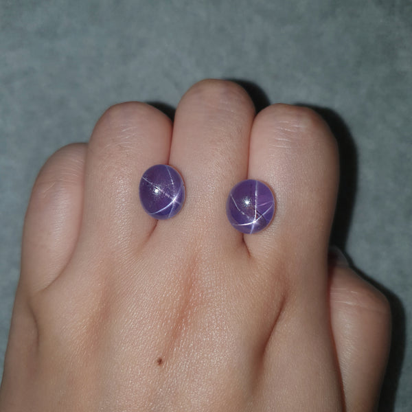 Purple star sapphire ring sale